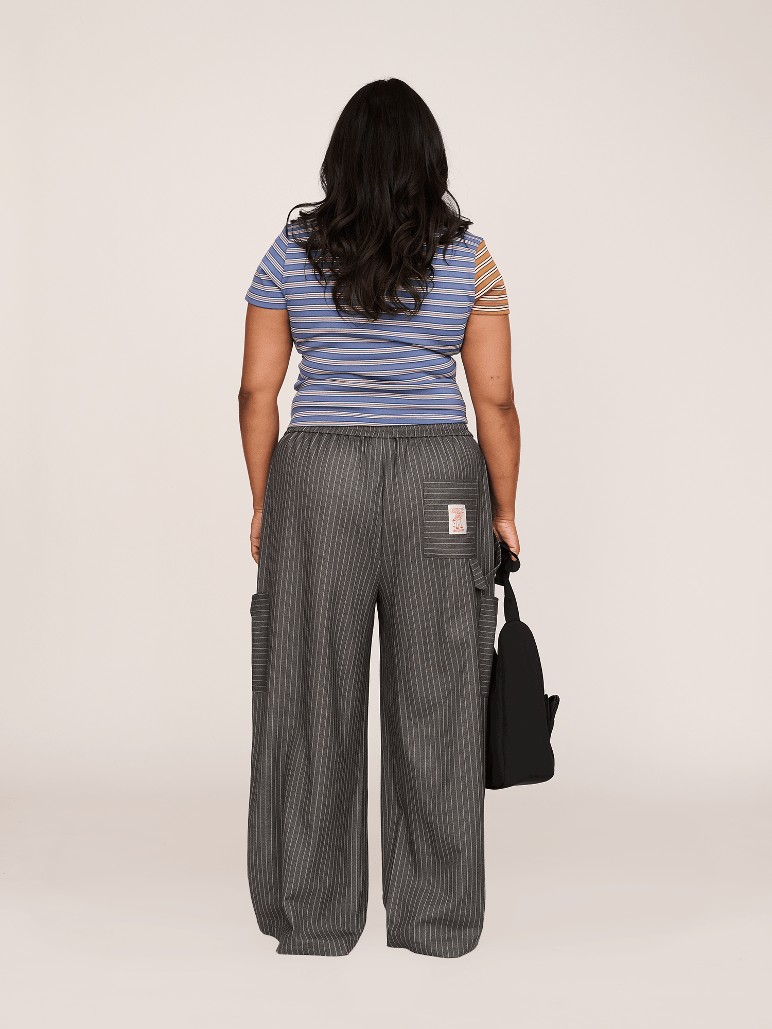 Asymmetric Button Stripe Top - Image 10