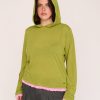 Frills Hooded Long Sleeve Top