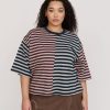 Mixed Stripe Boxy Tee