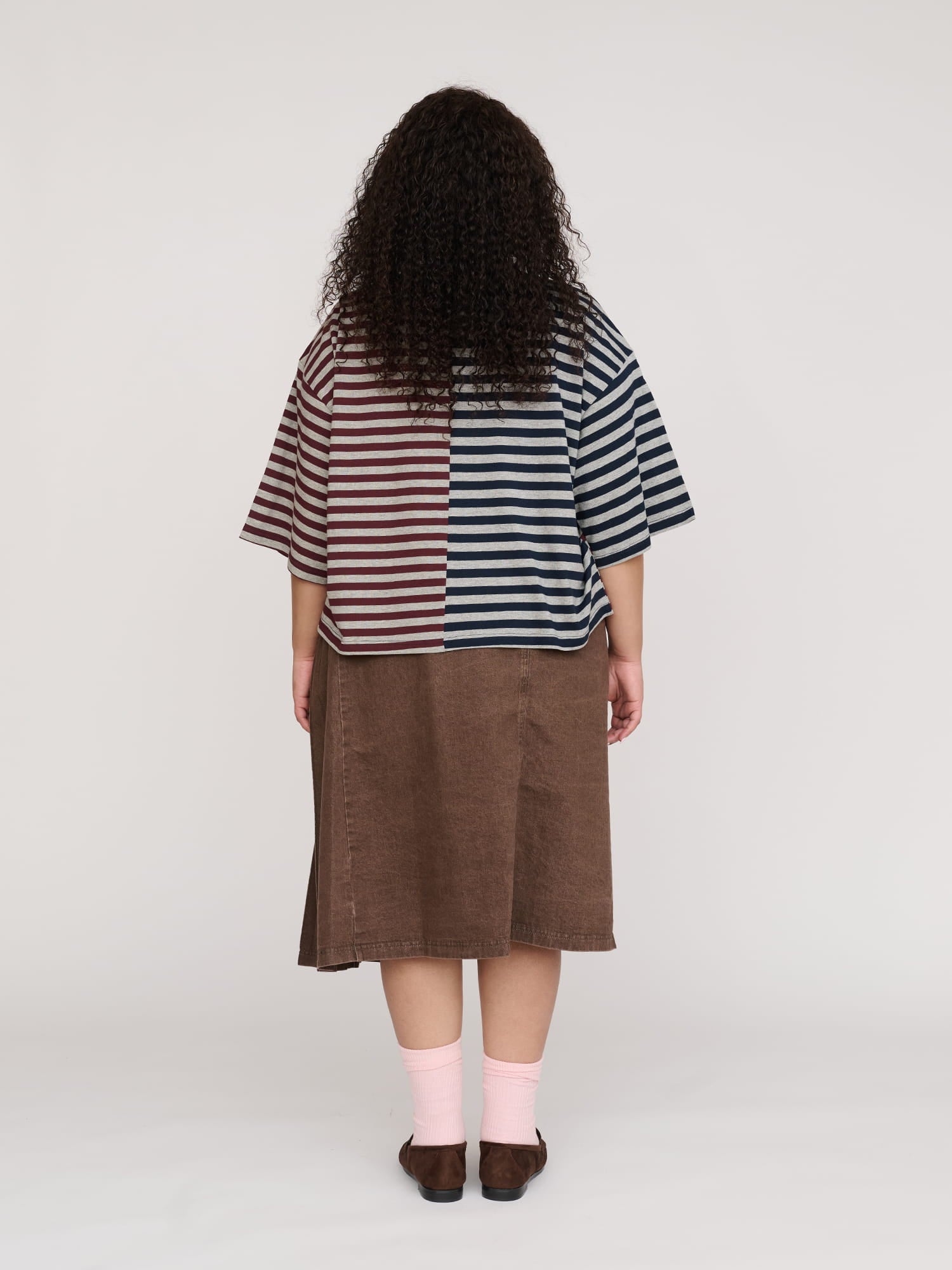 Mixed Stripe Boxy Tee - Image 2