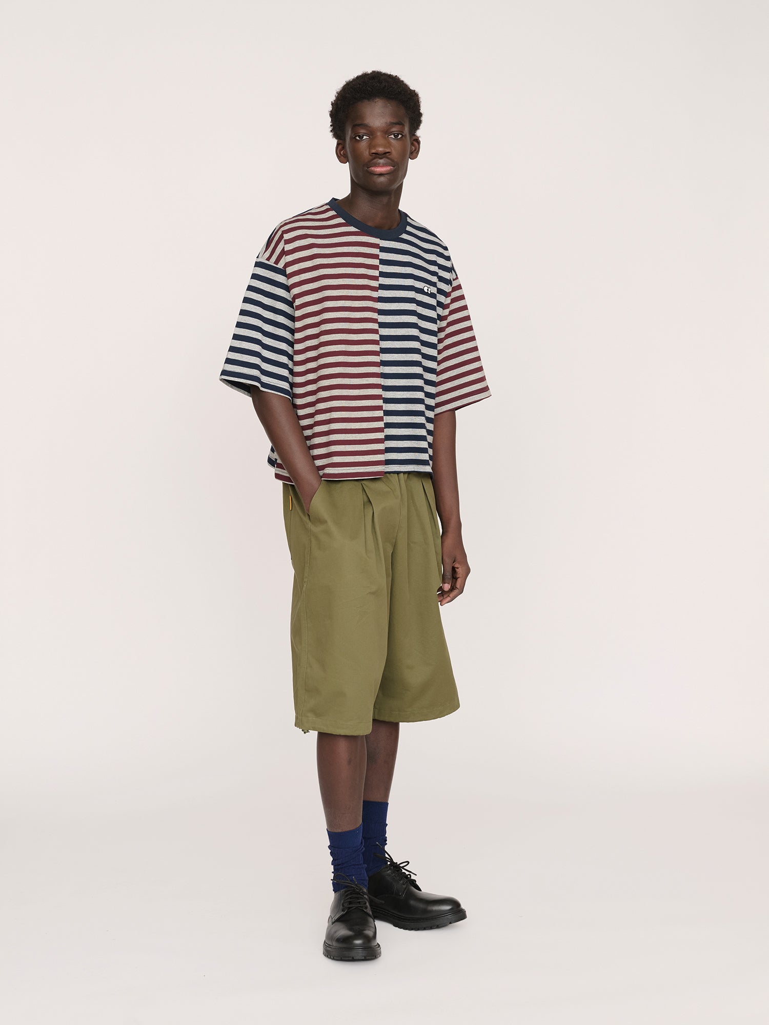 Mixed Stripe Boxy Tee - Image 7