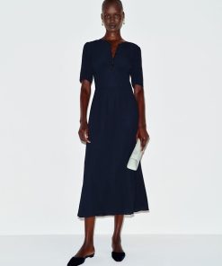 Navy Nerine Dress