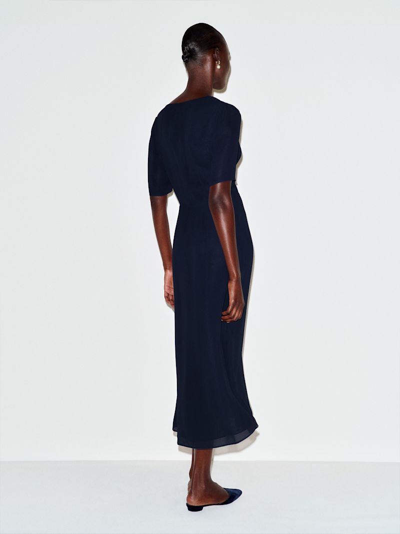 Navy Nerine Dress - Image 4